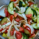 Simple Russian Cucumber and Tomato Salad
