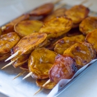 Filipino Camote Cue (Caramelized Sweet Potatoes On A Stick)